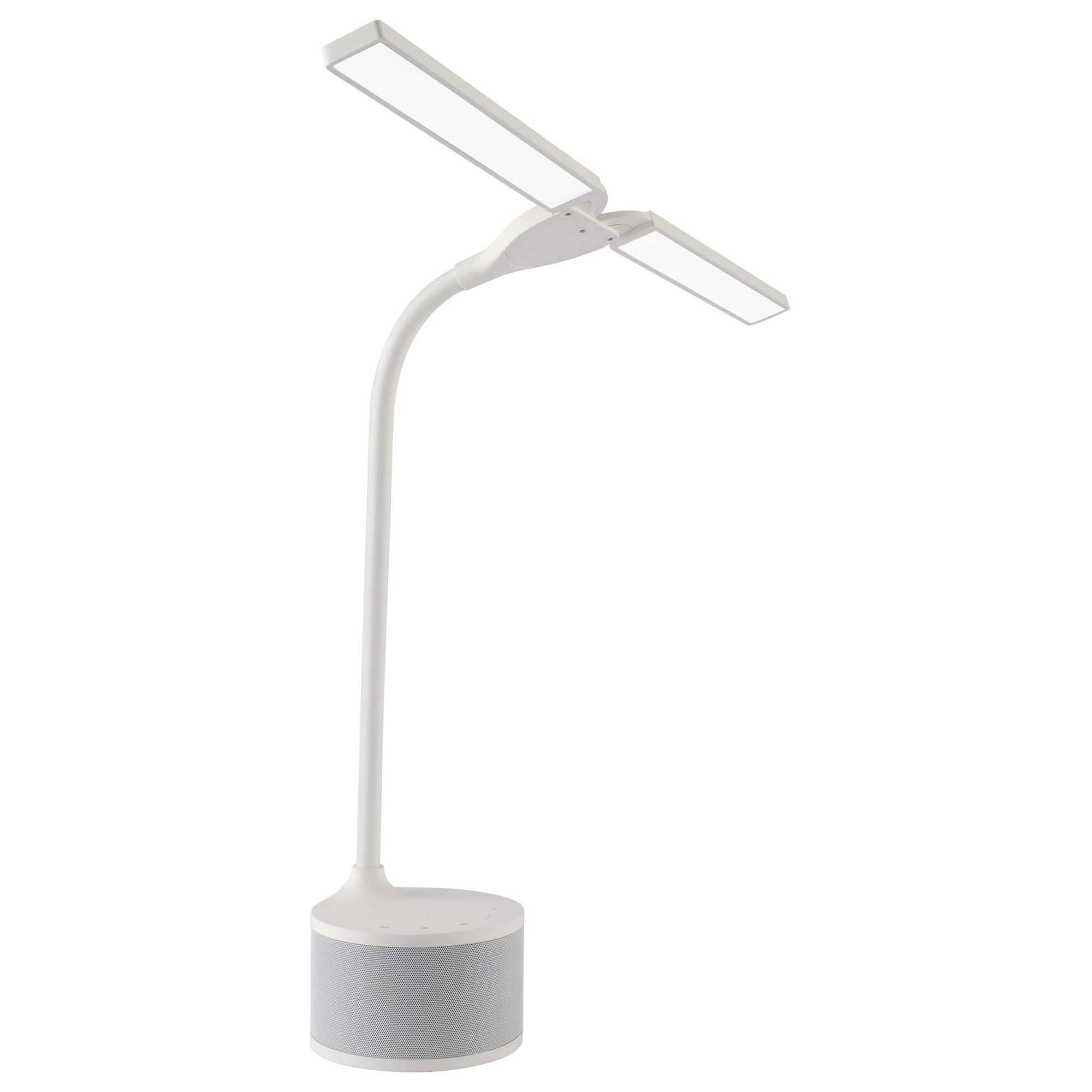 OttLite 21" Dual Shade LED Lamp with Bluetooth Speaker & USB
